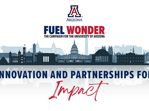 Graphic design image that reads Fuel Wonder Innovation and Partnerships for Impact