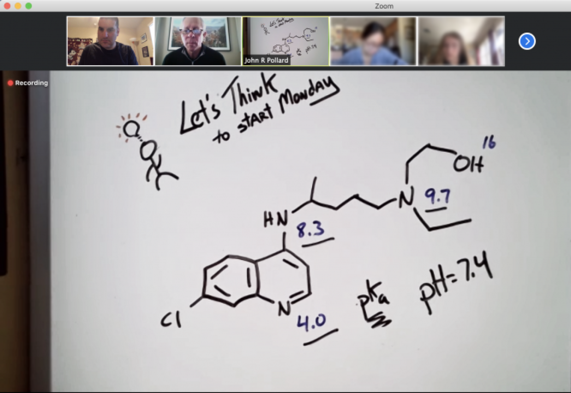 Virtual Chemistry Class with Dr John Pollard 